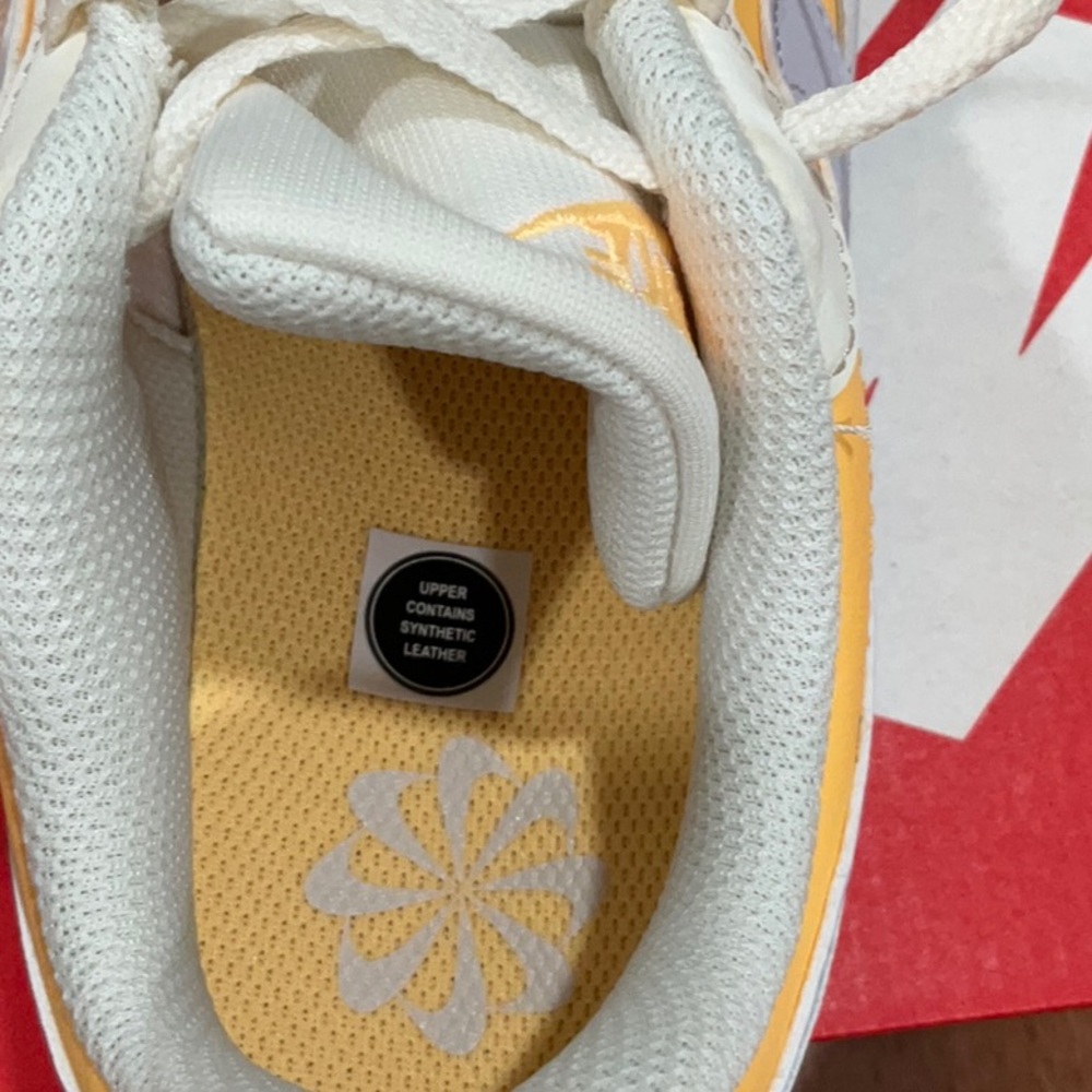 Nike Kids neon Orange and Gray Sneakers - Picture 6 of 8
